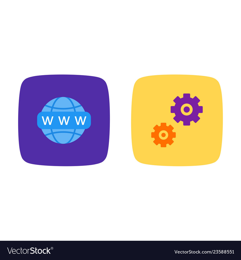 Set of seo search engine optimization icons