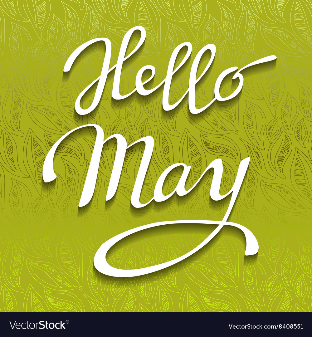 Spring lettering card