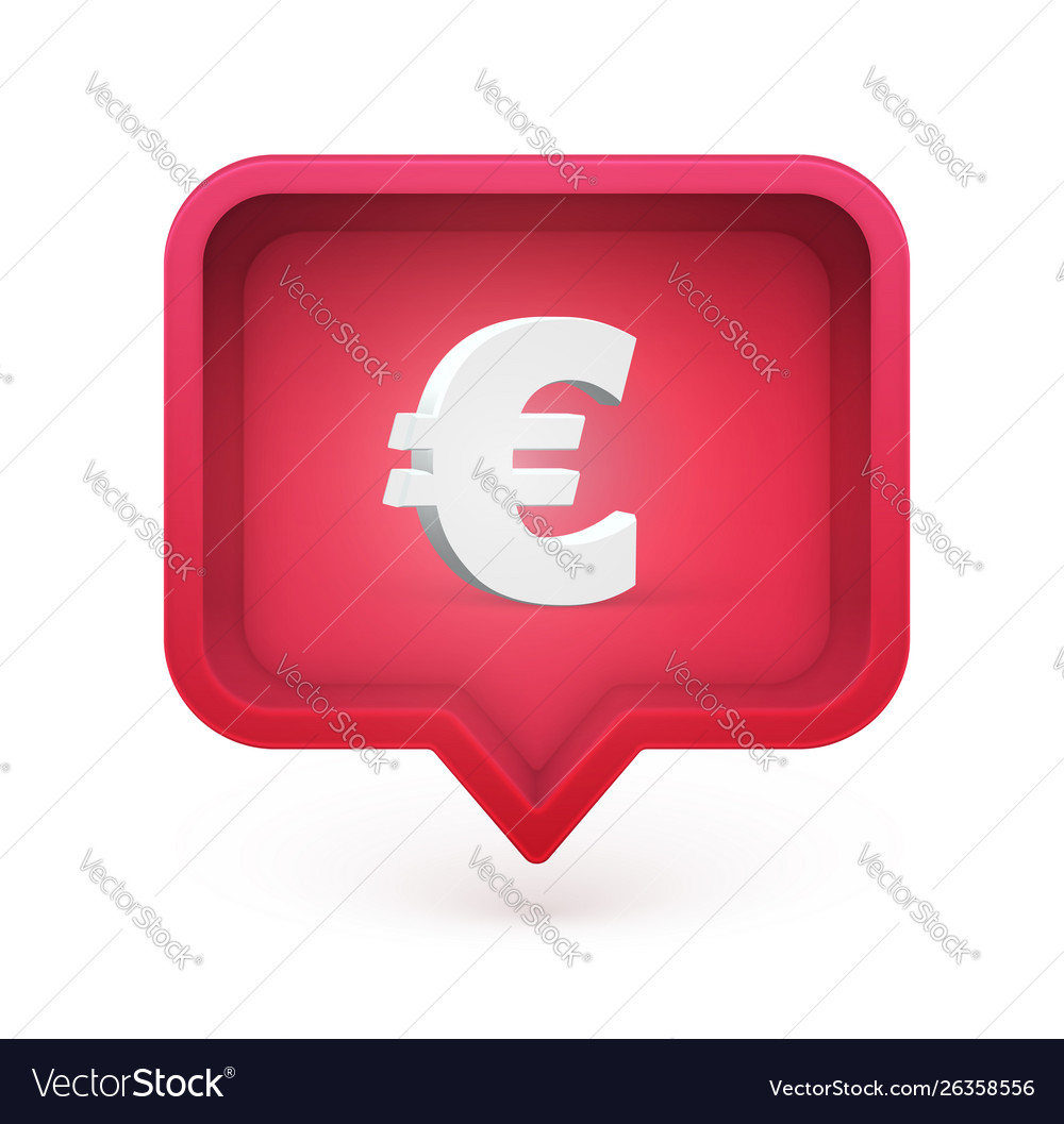 3d character in a speech bubble vector image 3d character in a speech bubble