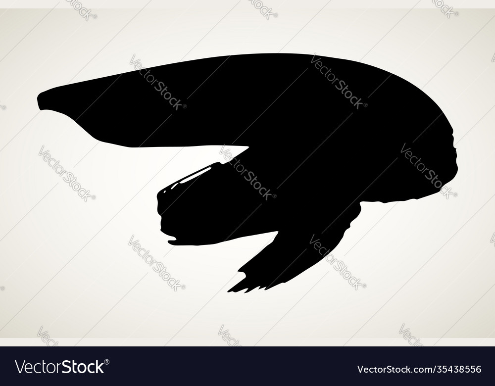 Artistic paint stroke Royalty Free Vector Image