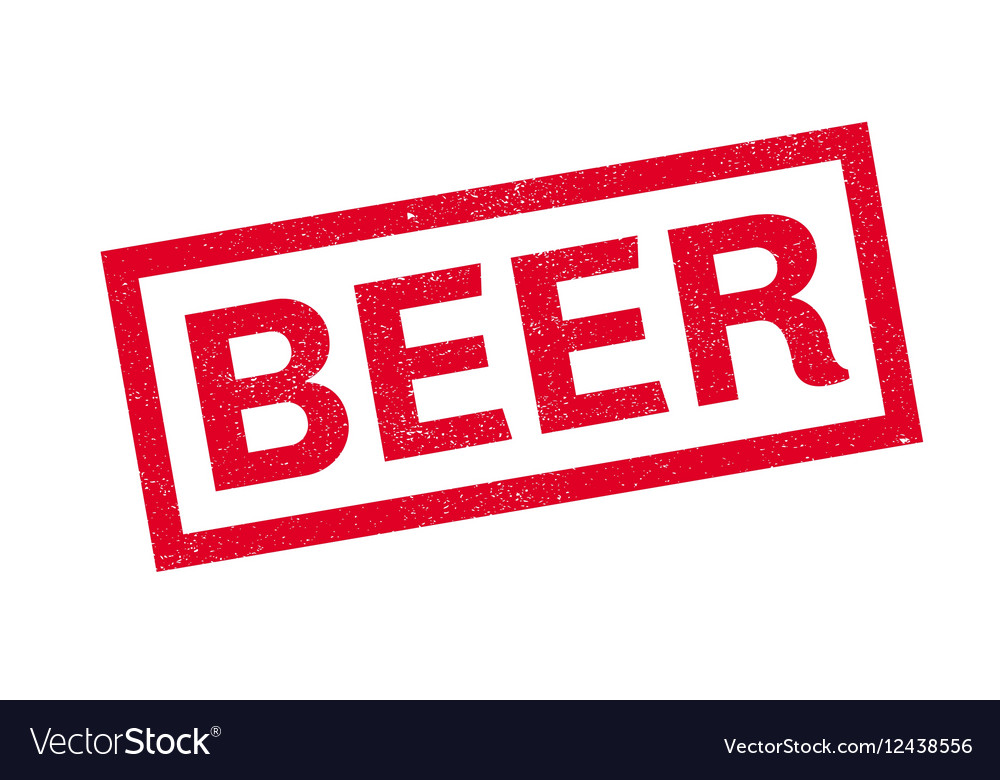 Beer rubber stamp