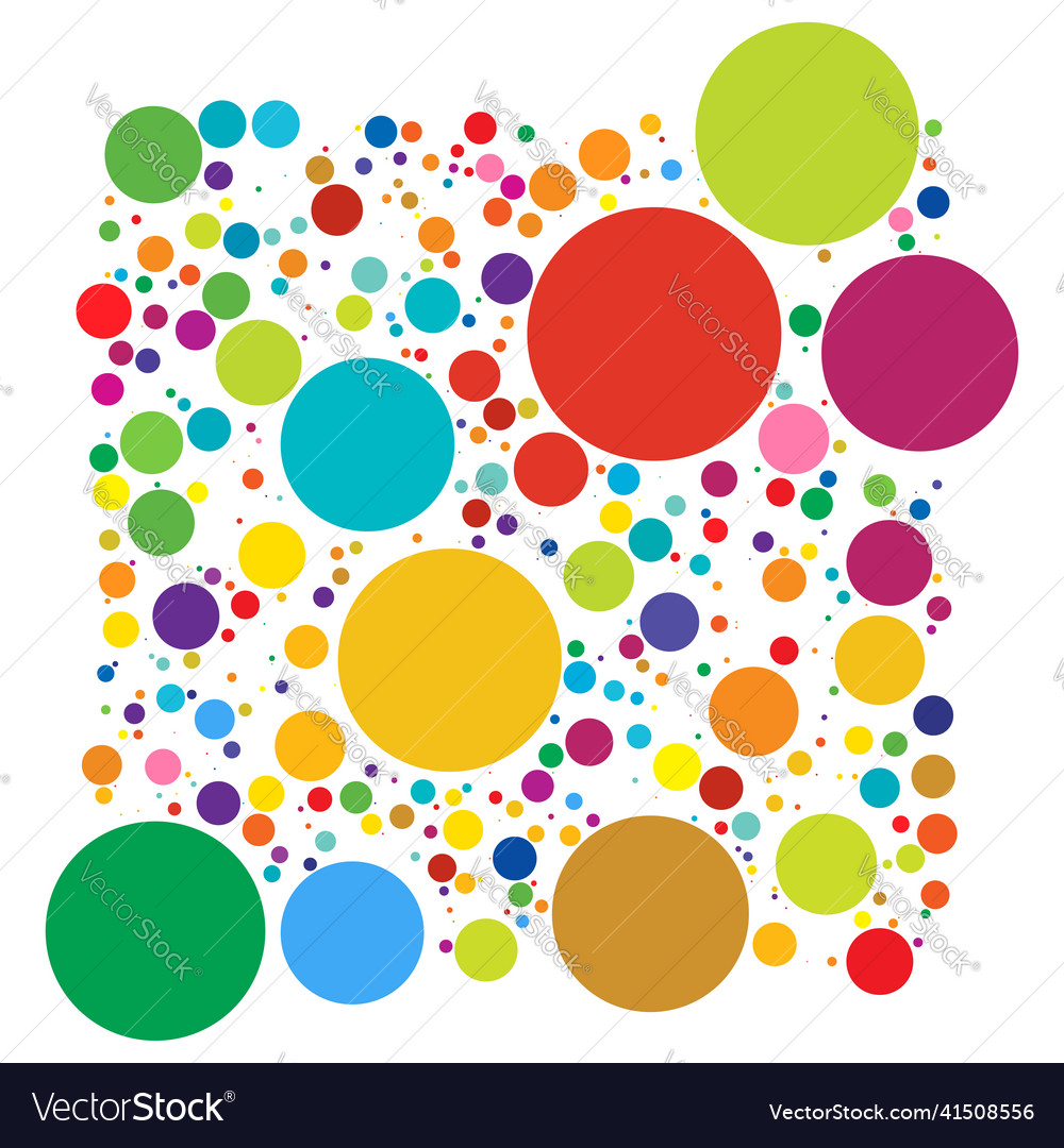 Bunte zufällige diffuse Kreise Punkte Muster Vector Image Bunte zufällige diffuse Kreise Punkte Muster