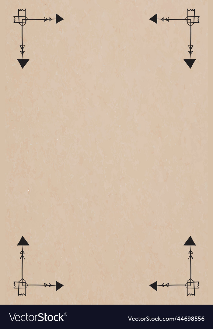 Frame border bohemian arrow ornament