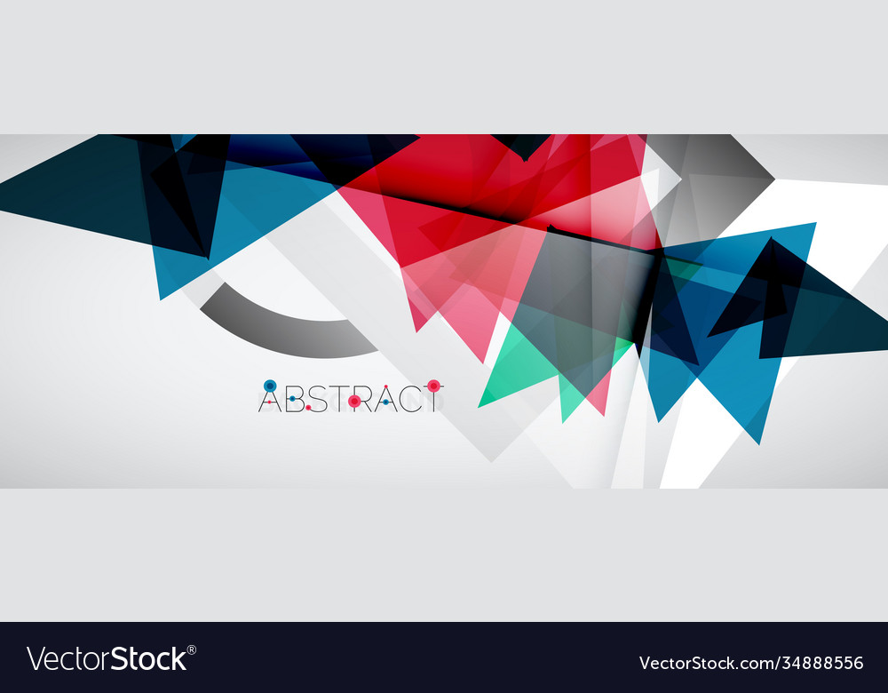 Geometric abstract background color triangle Vector Image Geometric abstract background color triangle