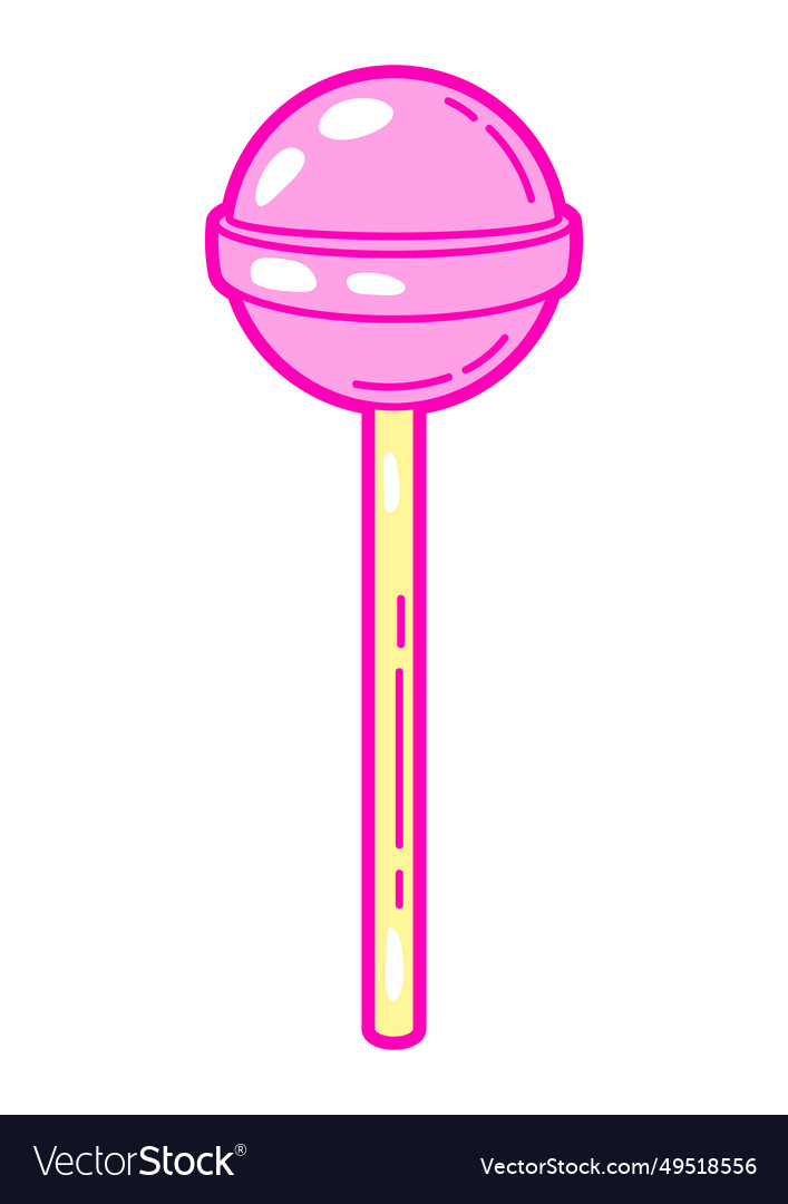 Lollipop colorful cute icon vector image Lollipop colorful cute icon