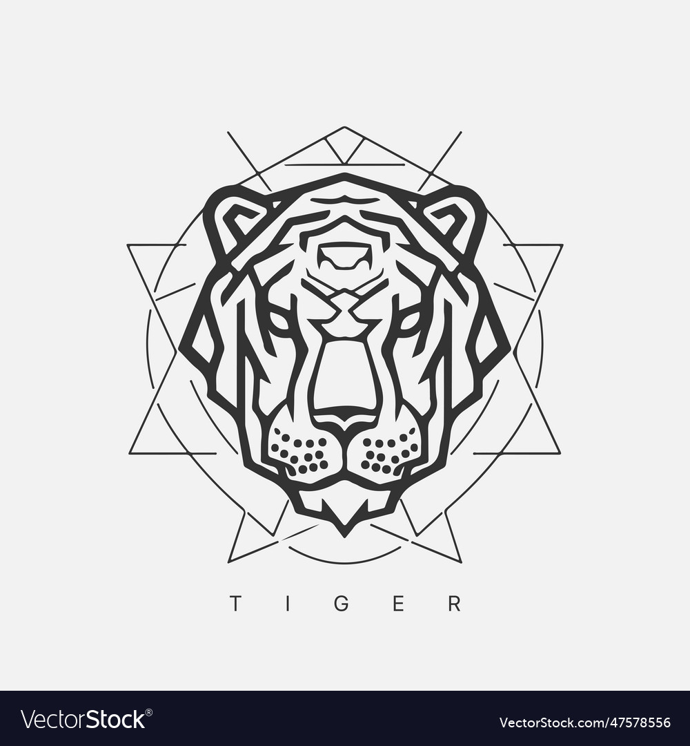 Moderne abstrakte Tiger Logo Vorlage