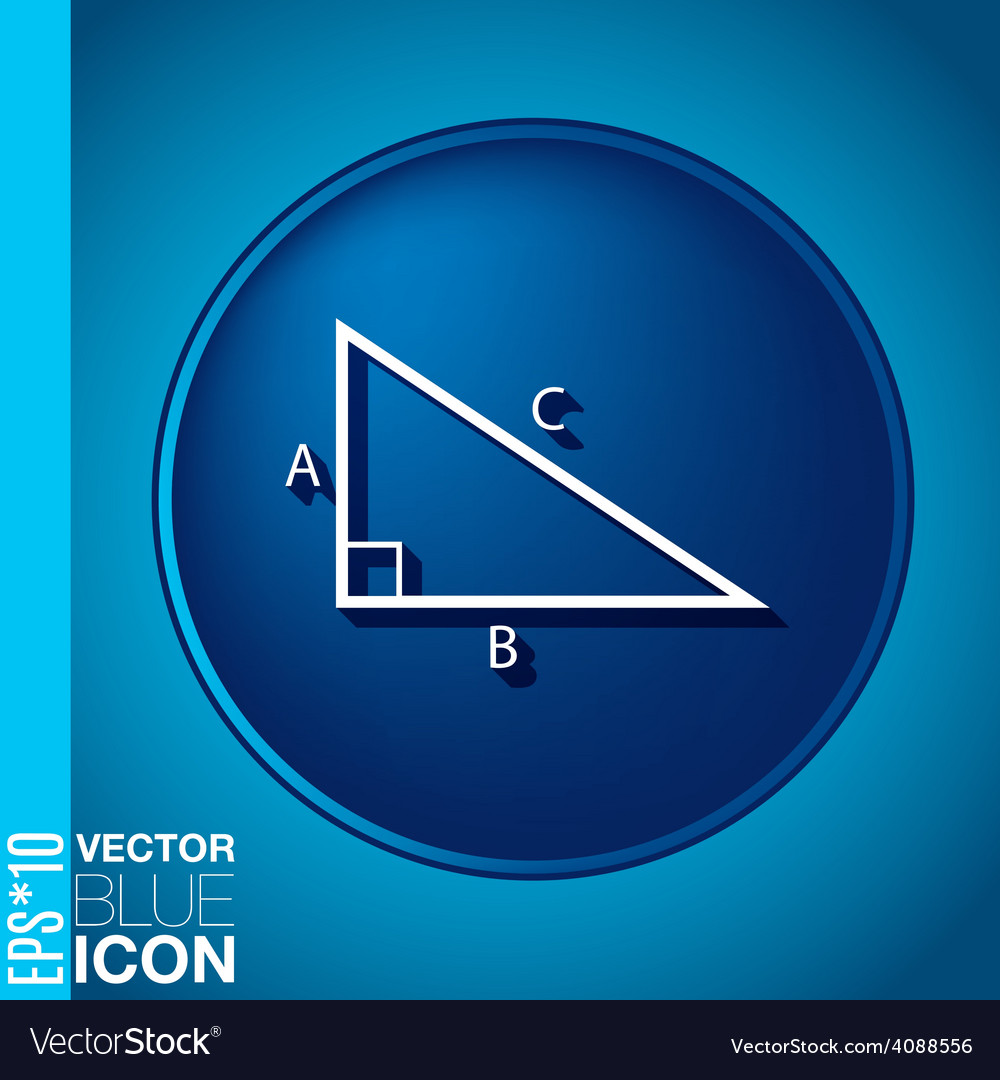 Triangle math symbol icon geometry learning