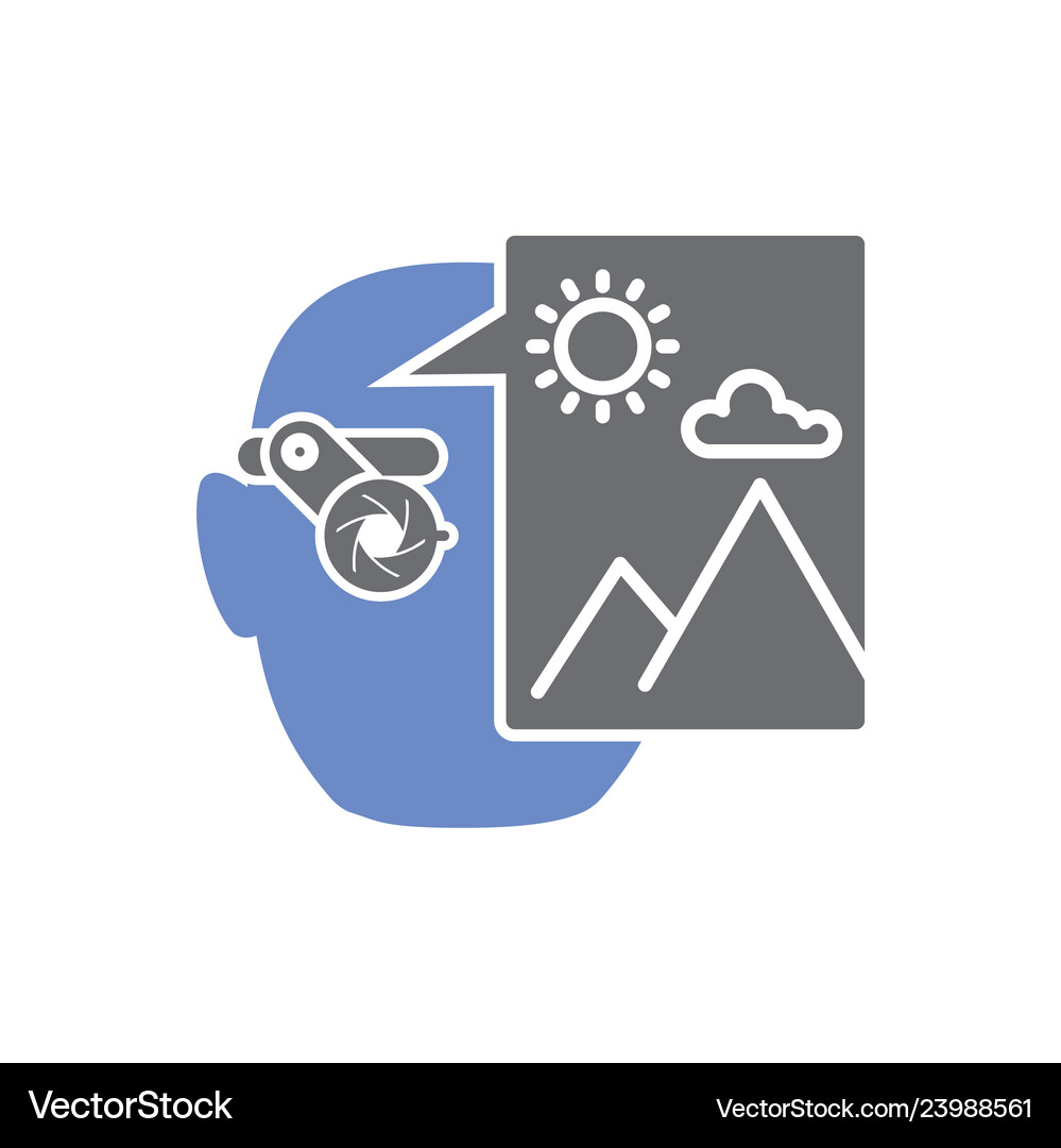 Augmented reality icon on white background Vector Image