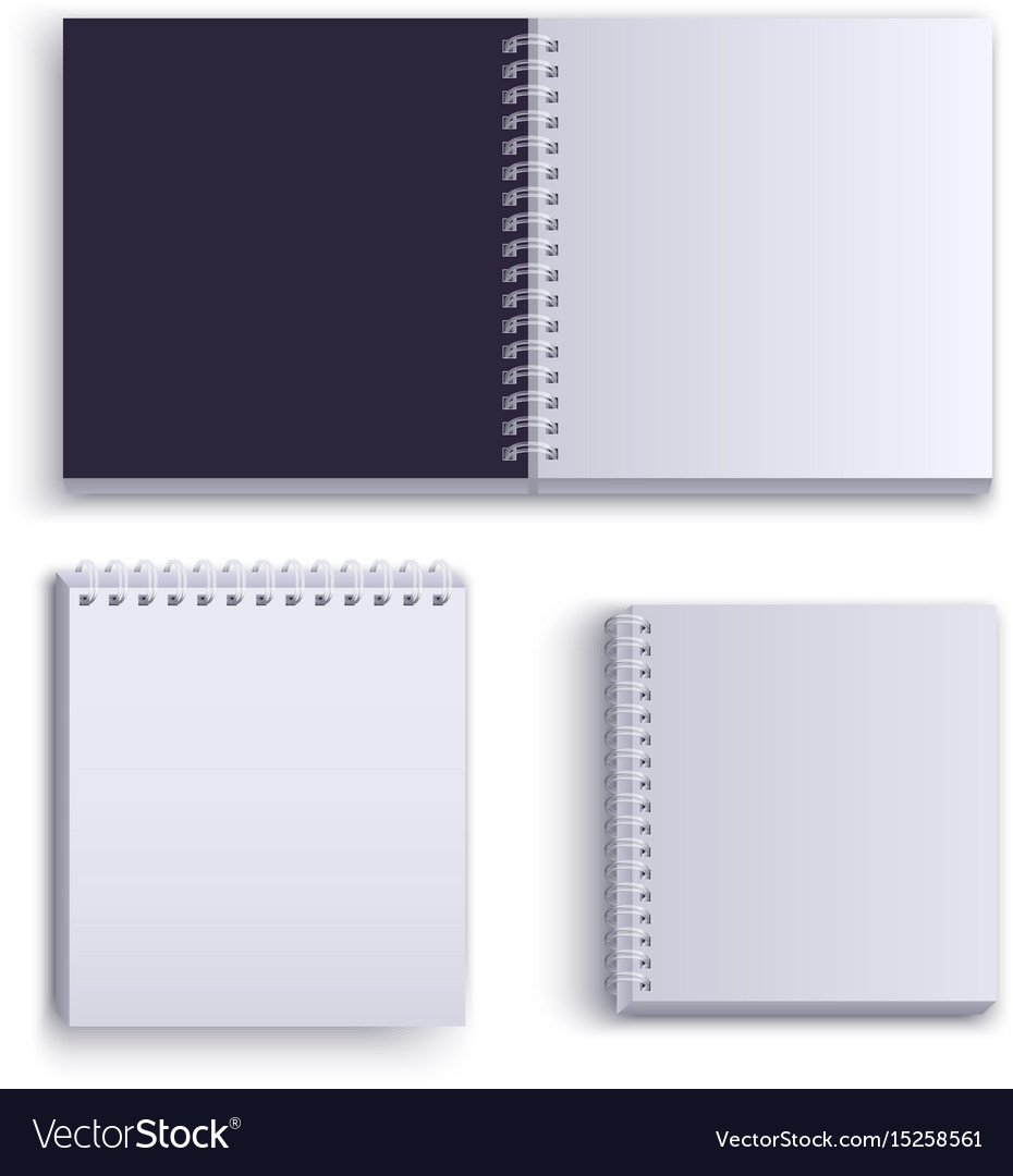 Clean empty paper notepad for notes