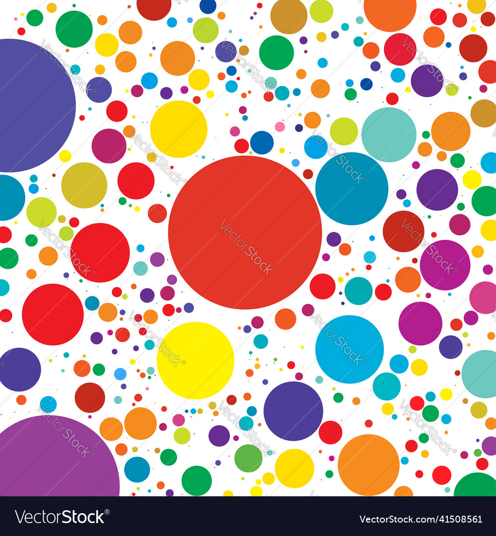 Bunte zufällige diffuse Kreise Punkte Muster vector image Bunte zufällige diffuse Kreise Punkte Muster