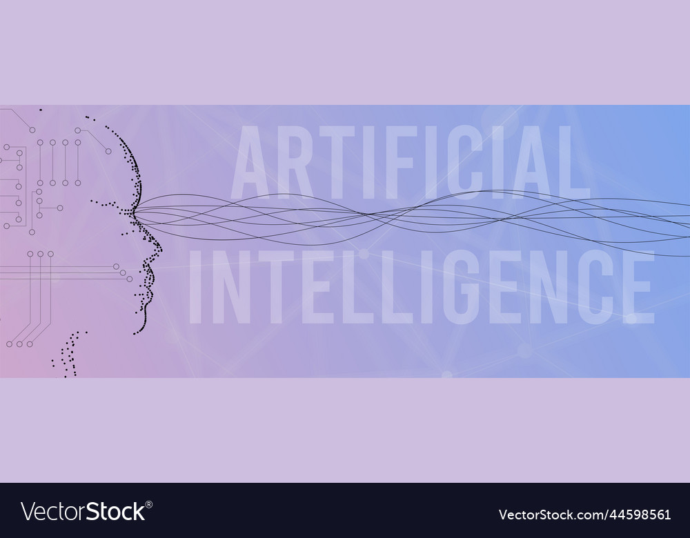 Conceptual technology of artificial intelligence vector image Conceptual technology of artificial intelligence
