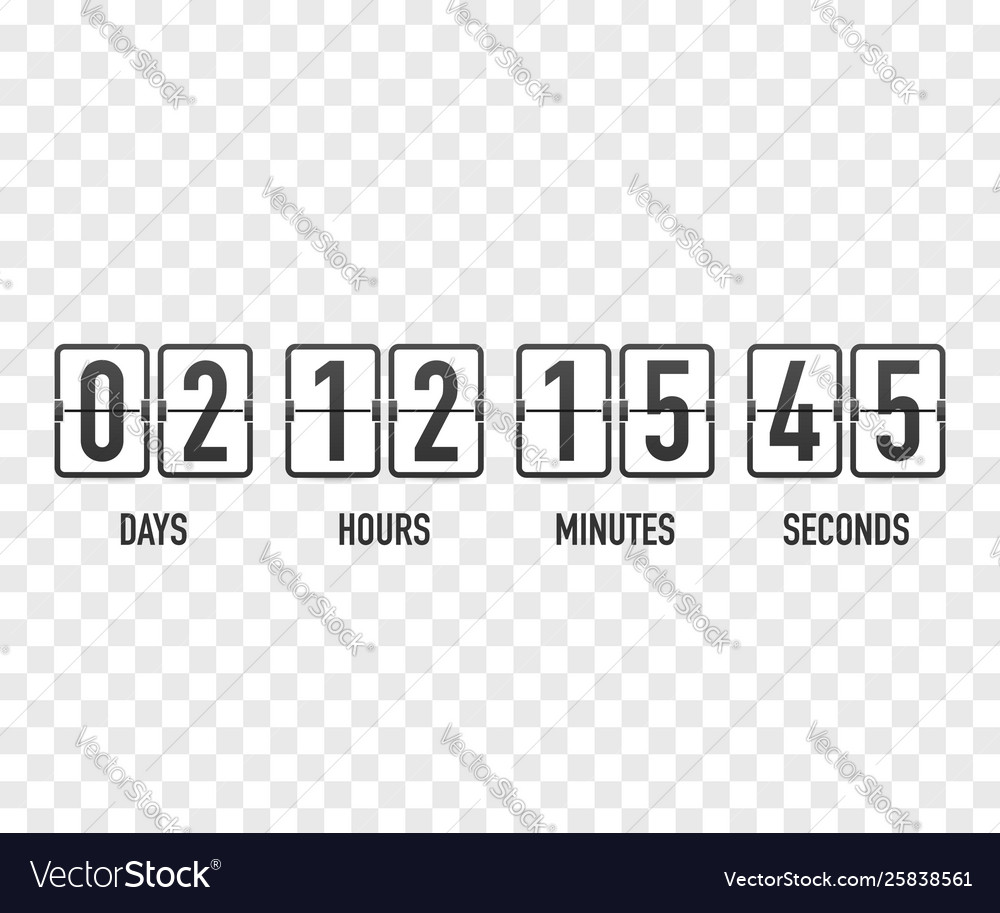 Countdown clock counter timer ui app digital