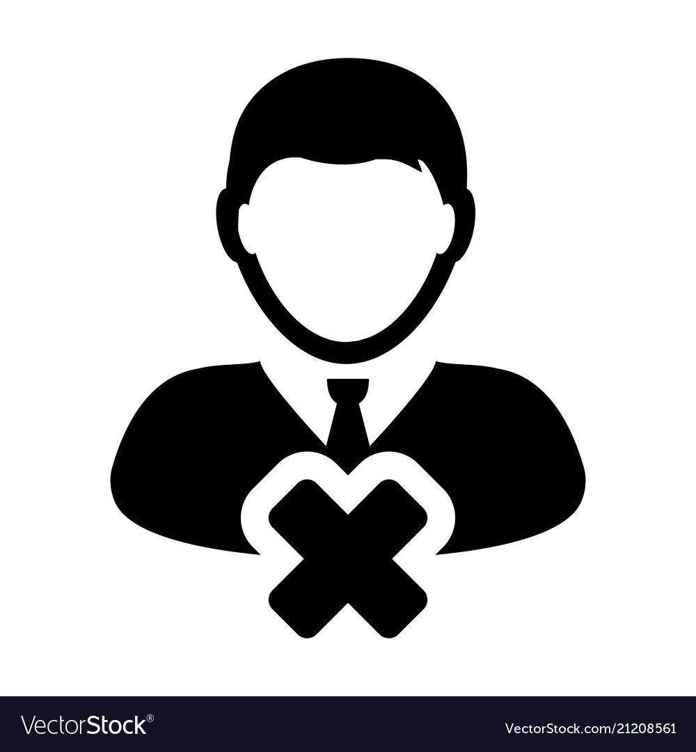 Delete User Icon - Close Symbol