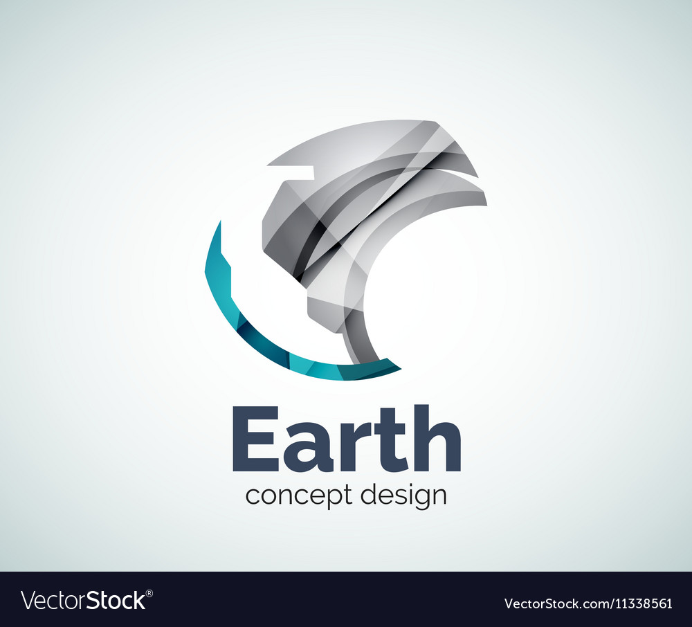 Earth logo template