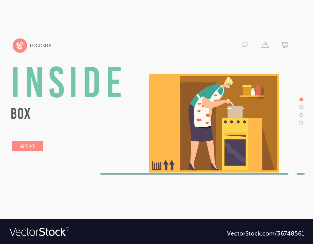 Isolation or introversion landing page template