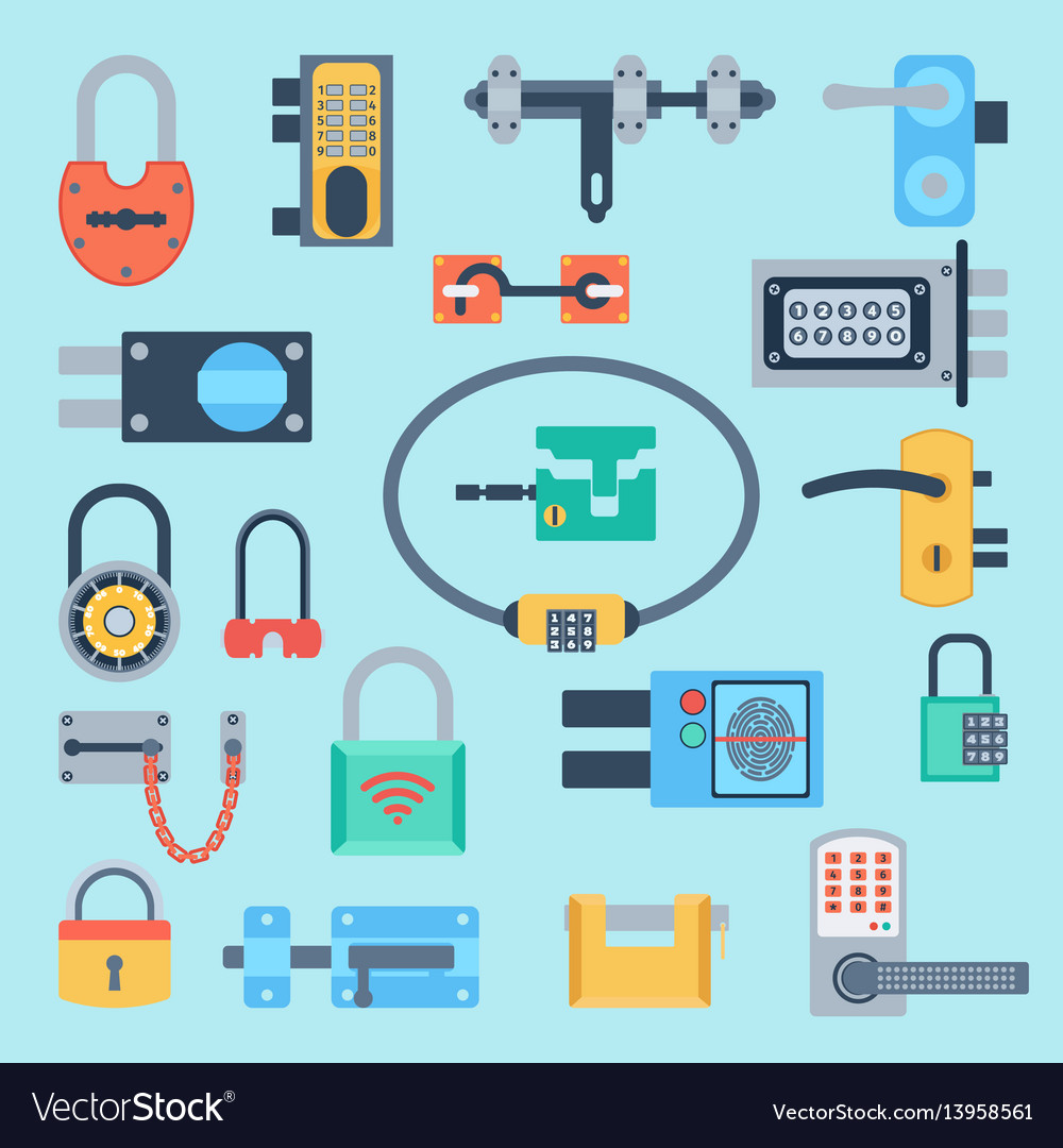 Lock icons set