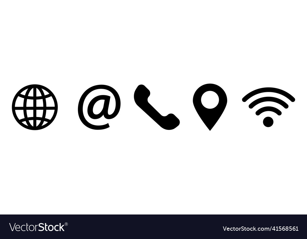 Message icon phone set web flat Vector Image Message icon phone set web flat