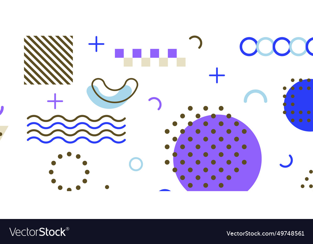 Modern abstract background with memphis elements Vector Image Modern abstract background with memphis elements