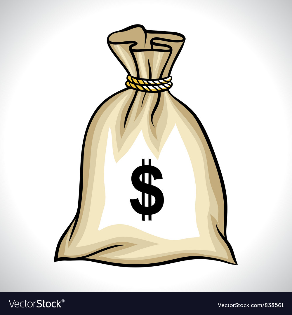 Dollar Money Icon with Bag. Vector. Dollar Money Icon with Bag on White  Backgrou #Sponsored , #Advertisement, #AD…