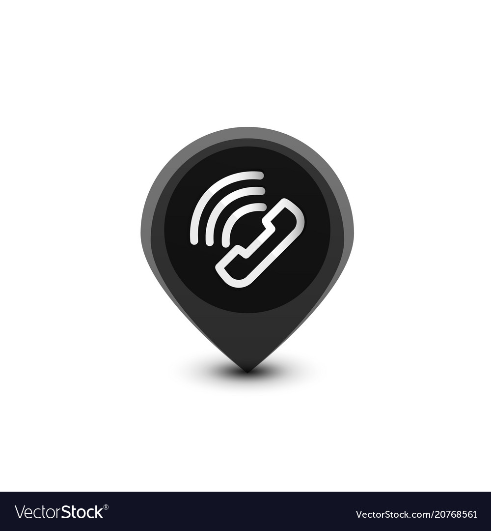 Phone support web button vector image Phone support web button