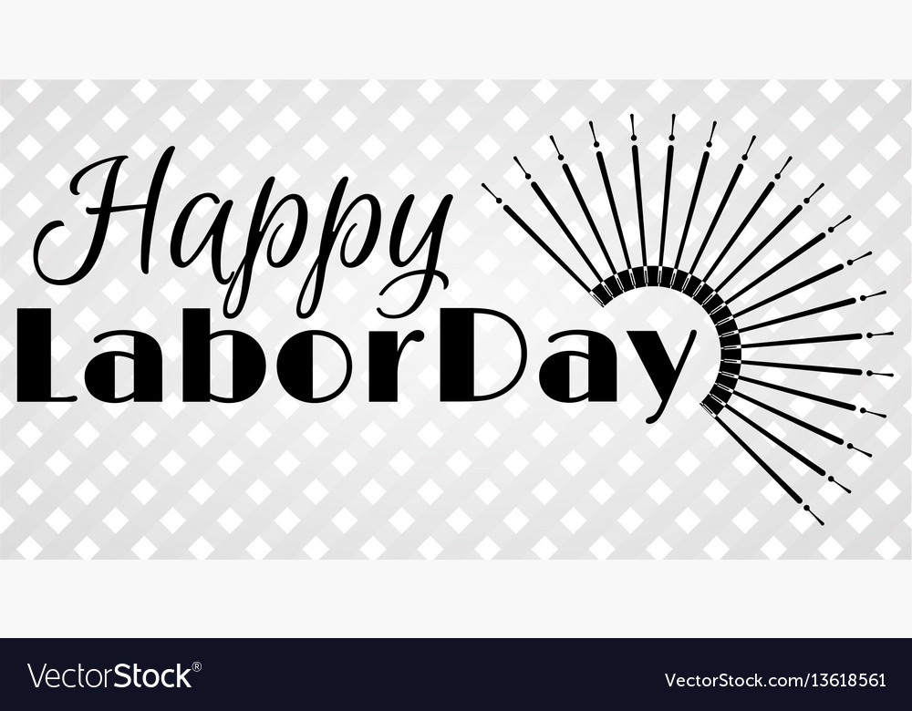 Set of labor day a national holiday Royalty Free Vector