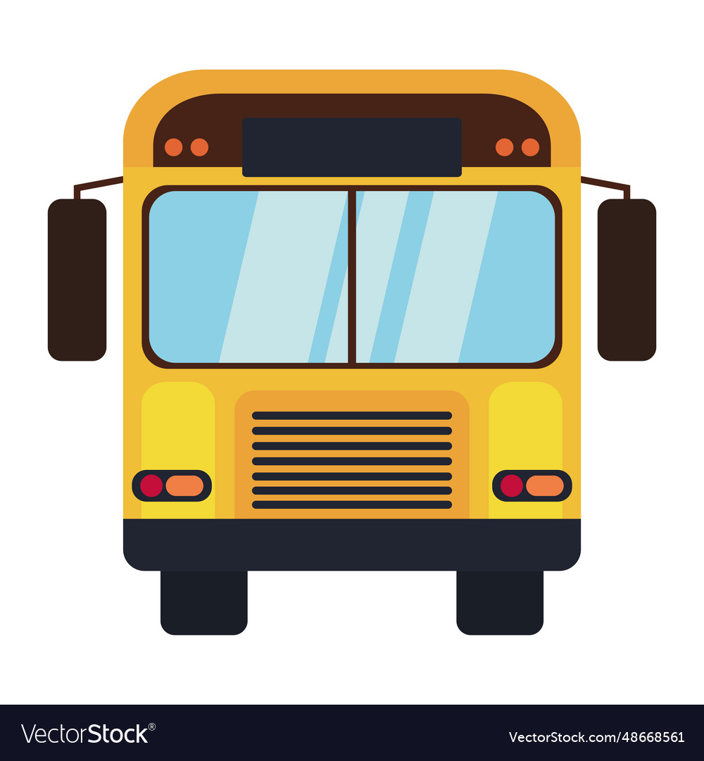 Students bus transport Royalty Free Vector Image