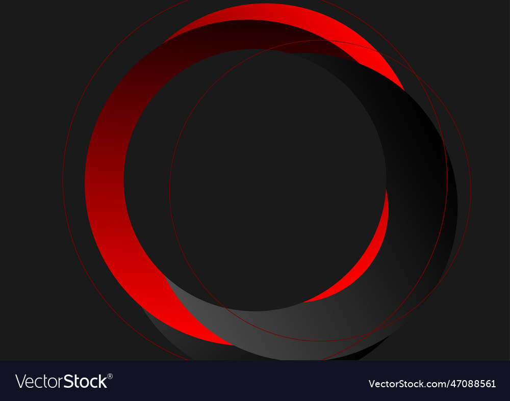 Tech abstract minimal background with red black vector image Tech abstract minimal background with red black