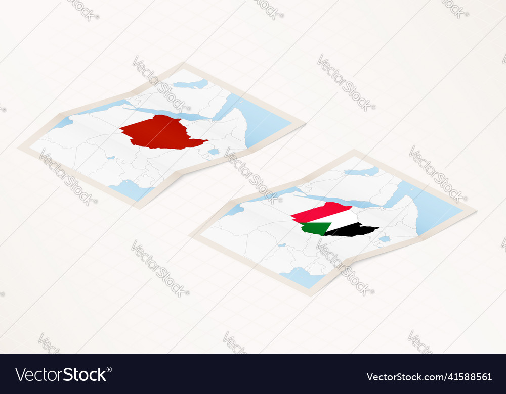 Two versions of a folded map sudan