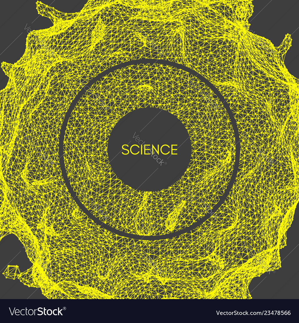 Abstract 3D Science Grid Background