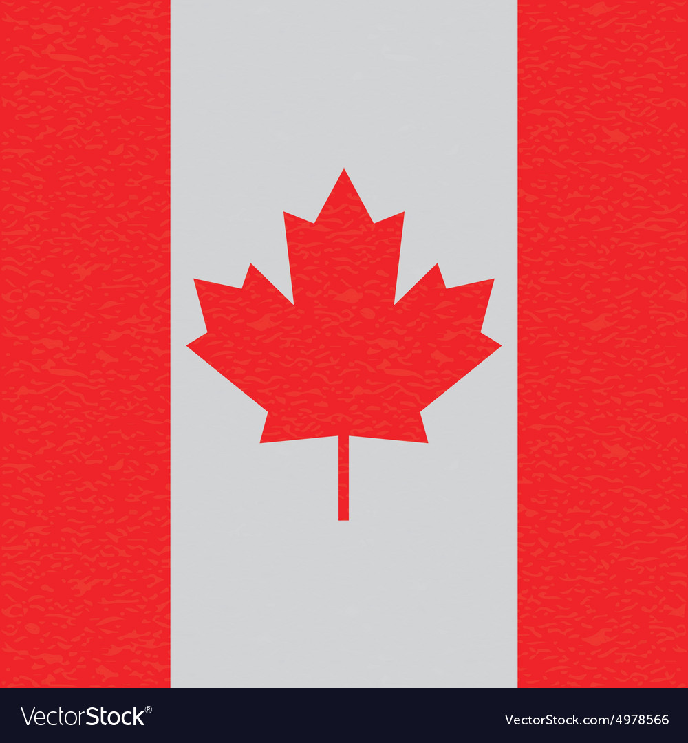 Abstrakte Canada-Flagge mit grunge Textur