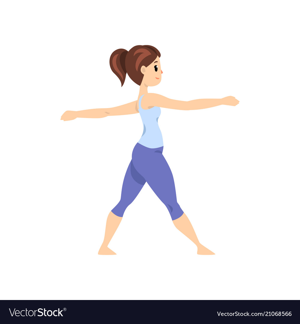 Beautiful woman standing in hero pose girl Vector Image