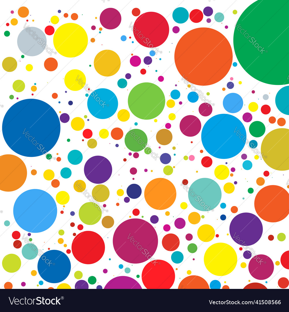 Bunte zufällige diffuse Kreise Punkte Muster vector image Bunte zufällige diffuse Kreise Punkte Muster
