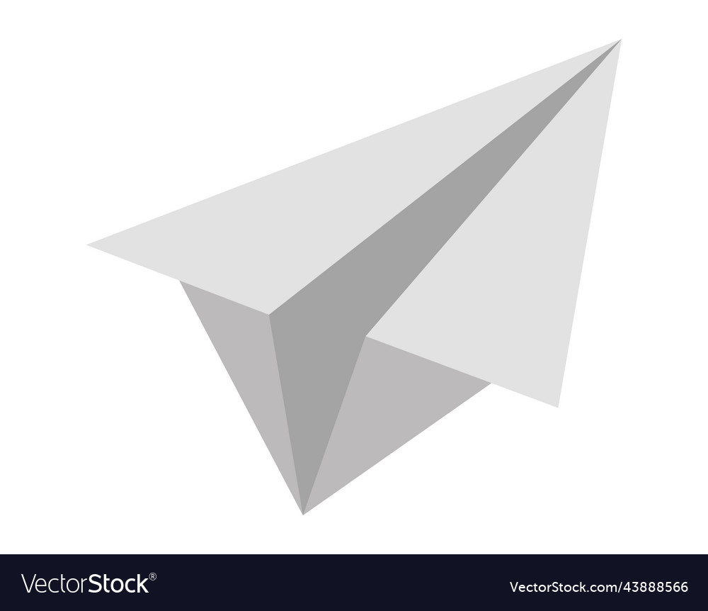 Creative paper plane Royalty Free Vector Image