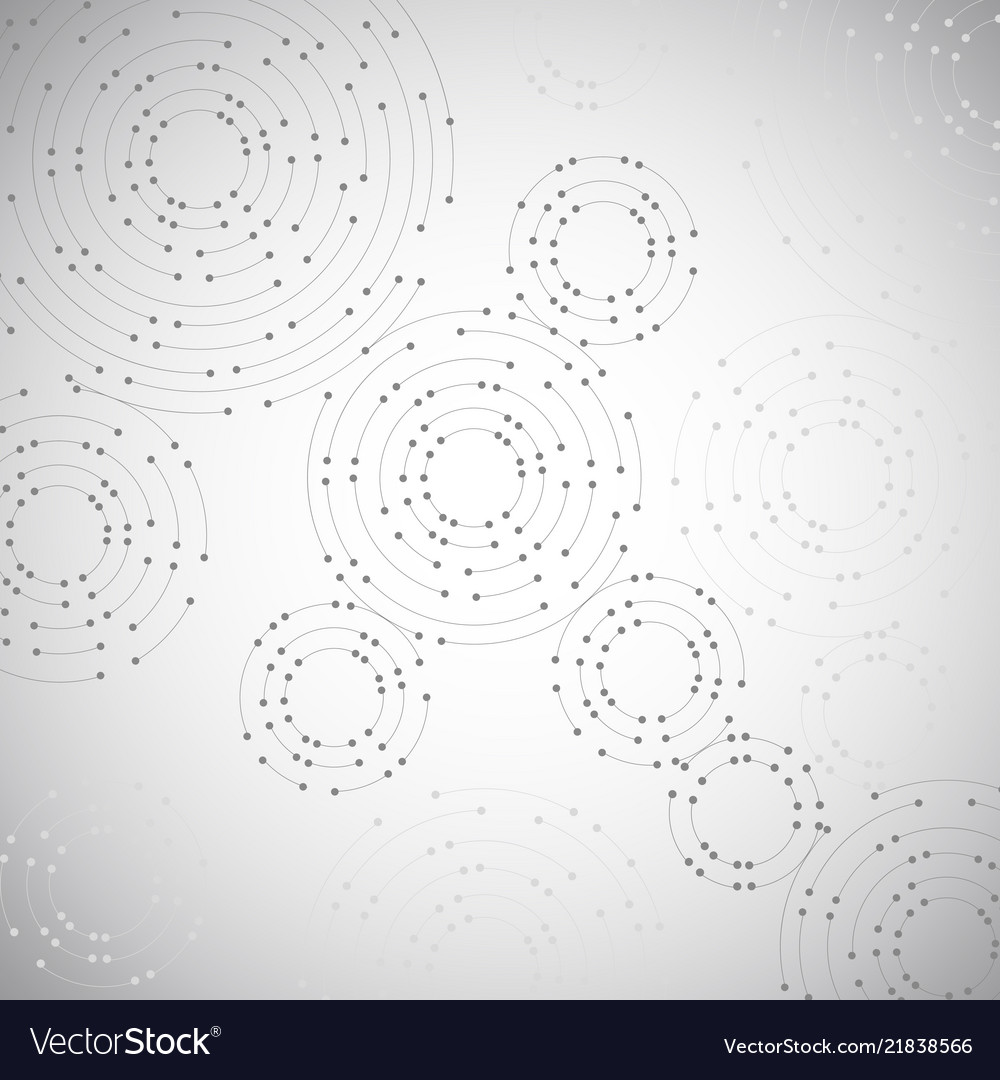 Geometric pattern with connected lines and dots vector image Geometric pattern with connected lines and dots