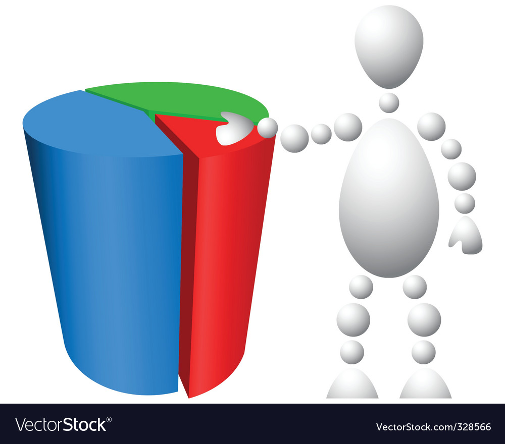 Man with circle diagram