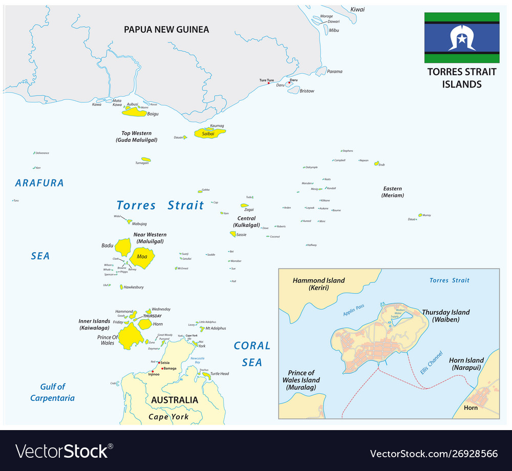 Map Of The Torres Strait Islands