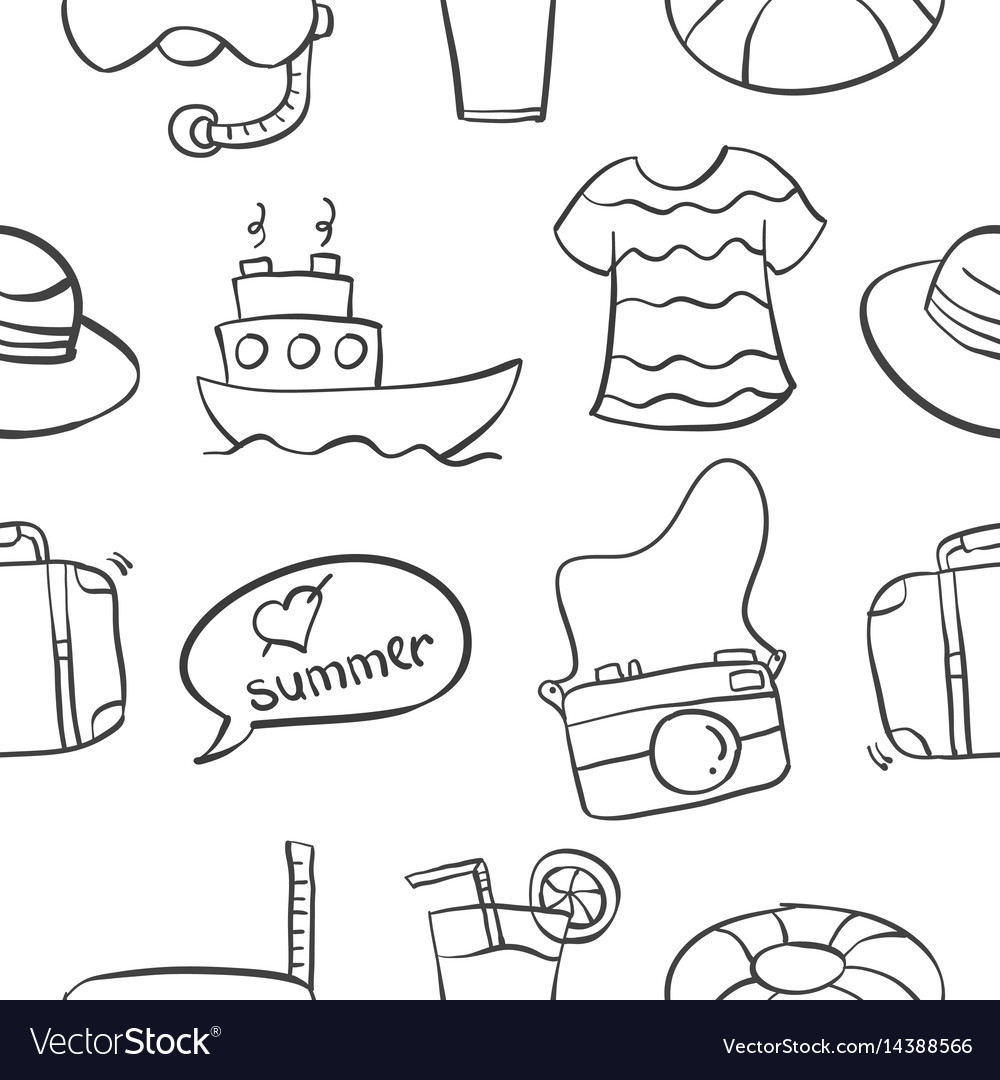 Pattern of summer object collection