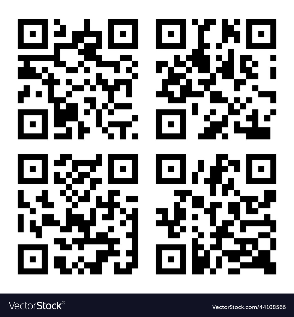 Qr code vector image Qr code