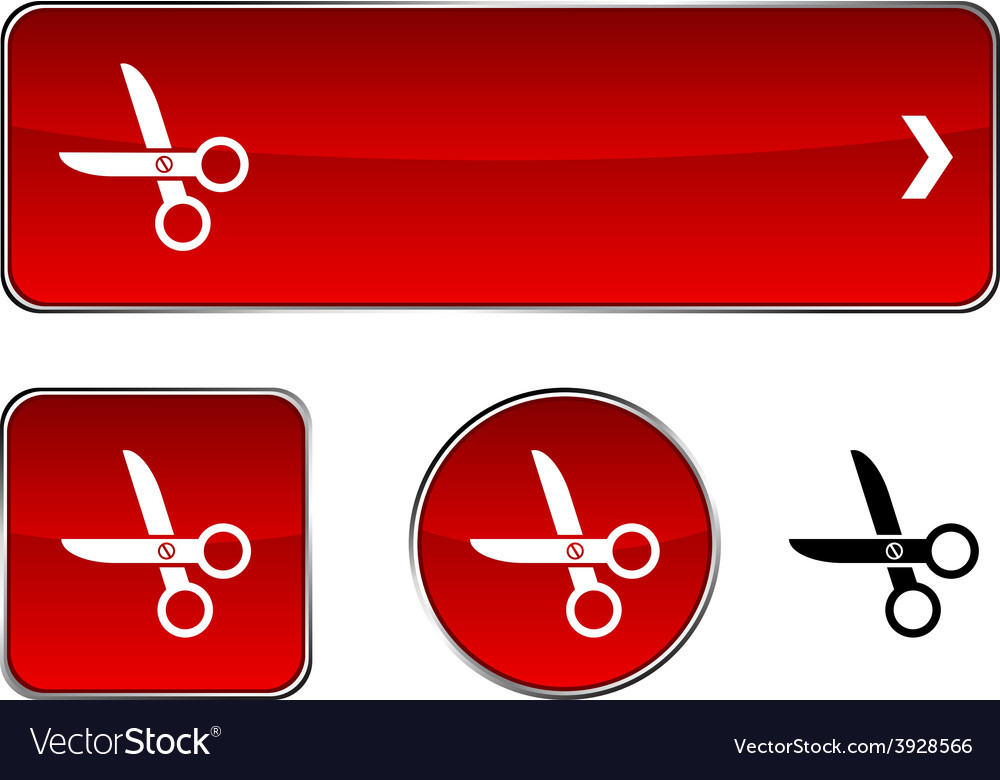 Scissors button set