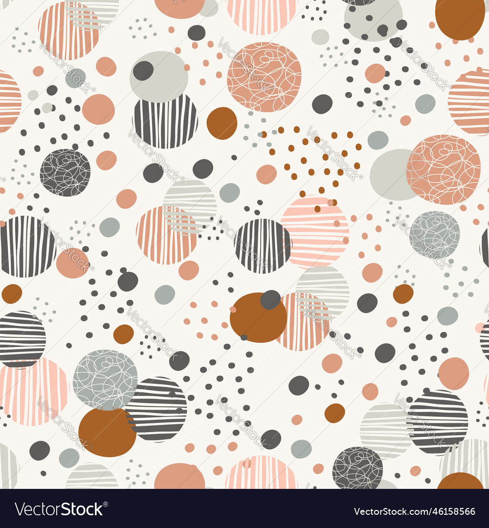 Seamless pattern trendy dots in minimalism style Vector Image