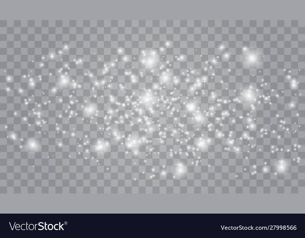 Set golden glowing lights