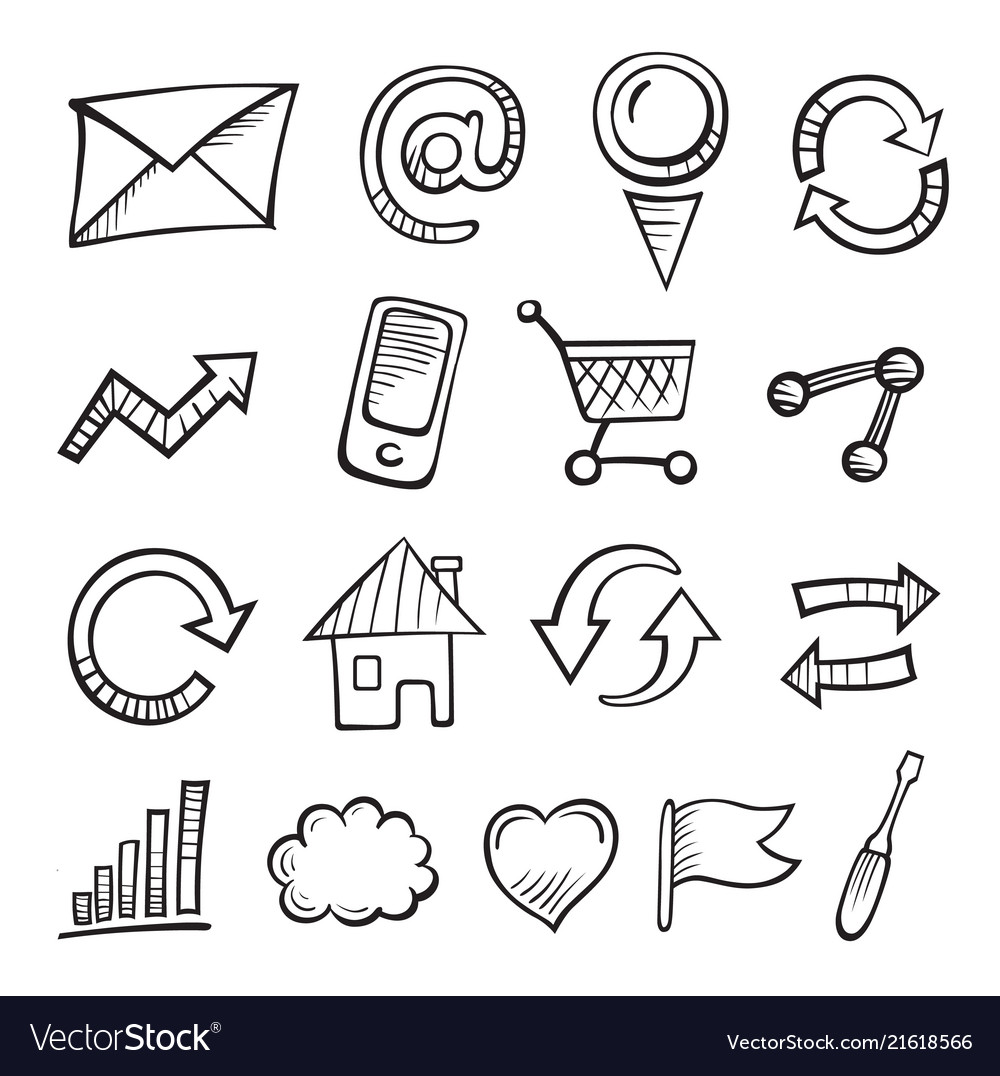 Web and computer icon set