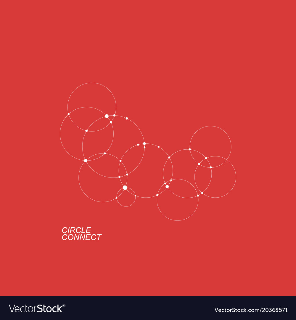 Abstract background with overlapping circles