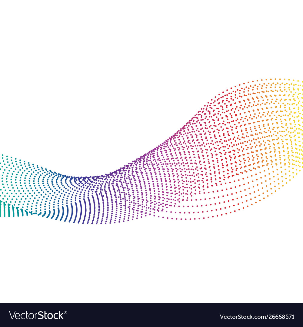Abstract smooth color wave vector image Abstract smooth color wave