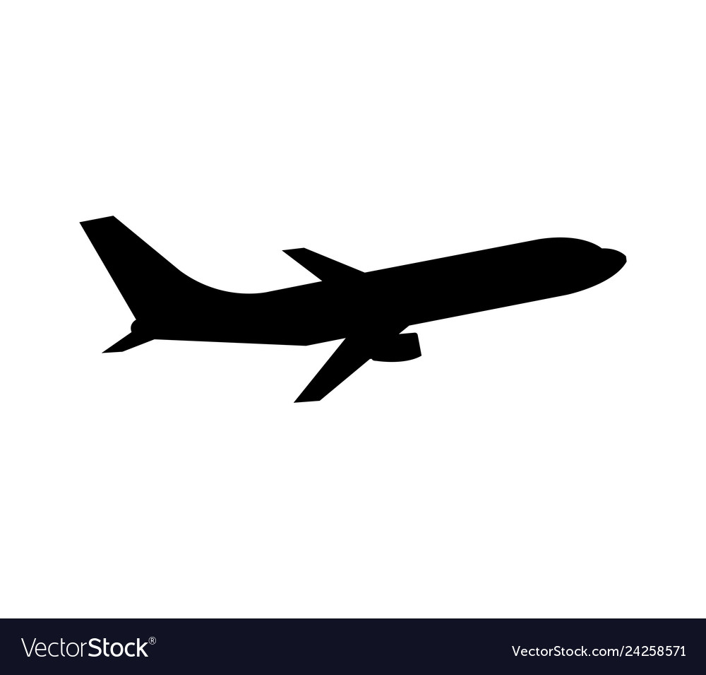 Airplane Icon - Modern Flat Style
