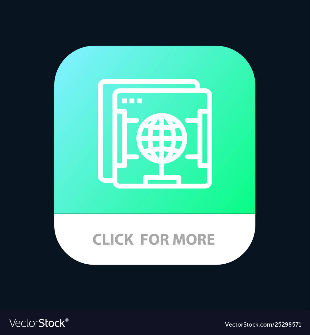 Browser Internet Web Globus mobile App-Taste vector image Browser Internet Web Globus mobile App-Taste