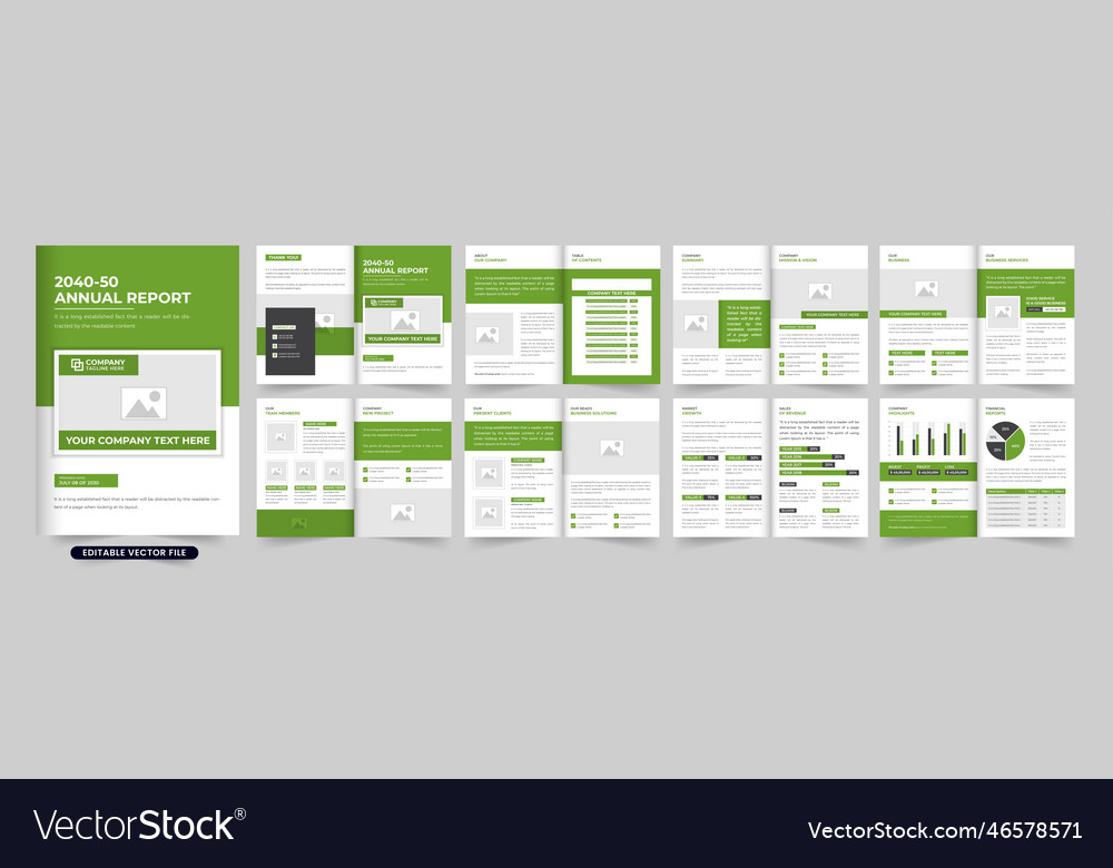 Business portfolio brochure and magazine template