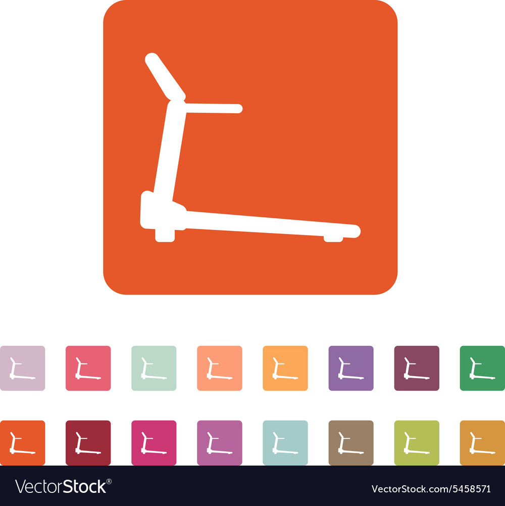 Cross trainer machine icon running symbol