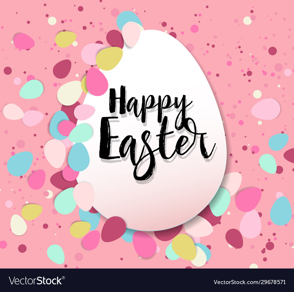 Happy easter background Royalty Free Vector Image