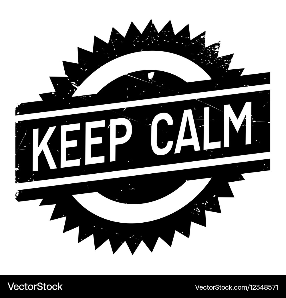 Keep calm stamp Royalty Free Vector Image - VectorStock